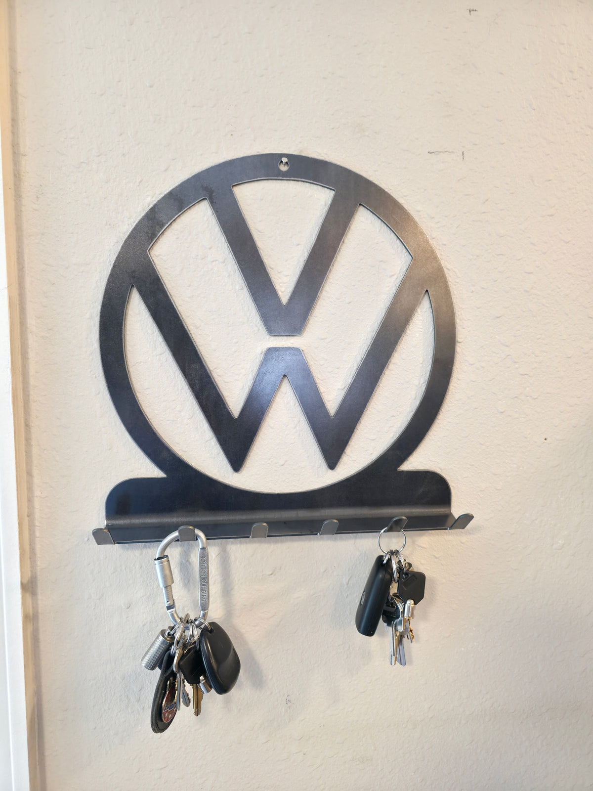 Volkswagen VW Metal Key & Coat Rack Wall Mount – Garage, Workshop & Home Decor