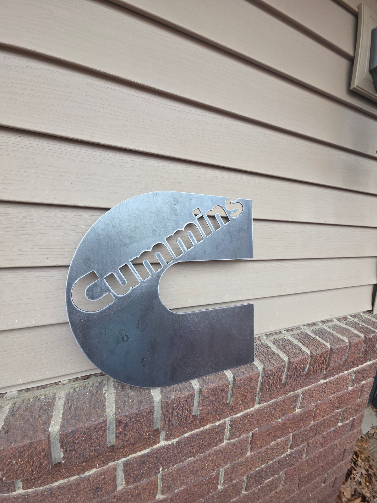 Cummins "C" Sign Decor Mancave