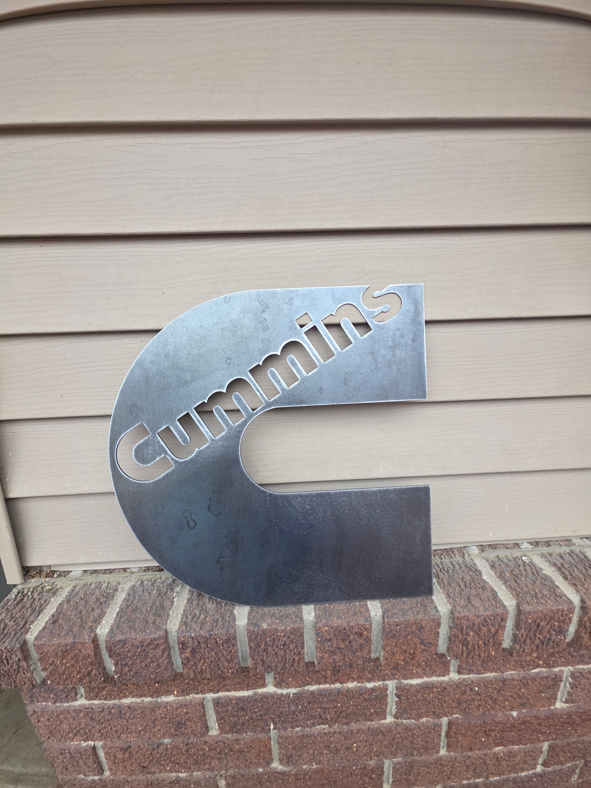 Cummins "C" Sign Decor Mancave