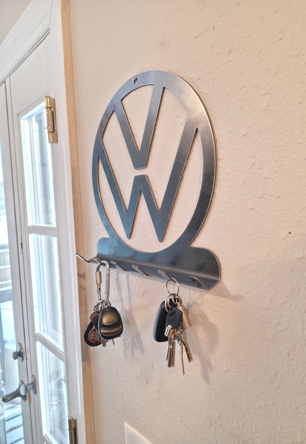 Volkswagen VW Metal Key & Coat Rack Wall Mount – Garage, Workshop & Home Decor