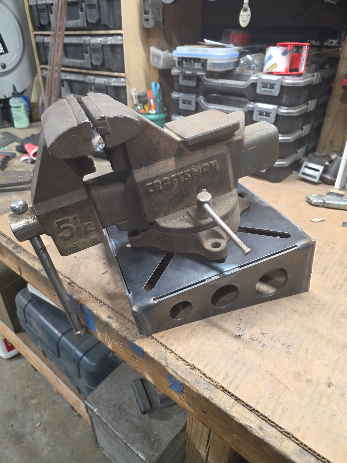 Vise Bench Grinder Workshop Mount